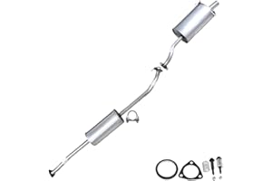 Northeastern Exhaust | Stainless Steel Resonator Pipe Muffler Exhaust System Kit Compatible for Honda CR-V 2007-2009 2.4L | Free Gaskets, Clamp and Spring Bolt Kit Included