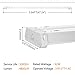 4FT Linkable LED Shop Light for Garages, 42W 4800LM 5000K Daylight White, LED Ceiling Light with Pull Chain (ON/Off), Linear Worklight Fixture with Plug,1 Pack