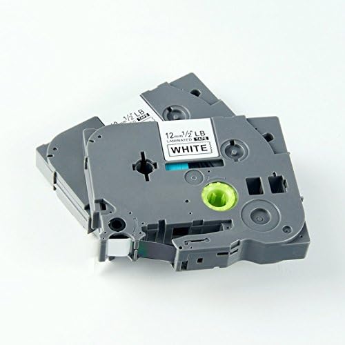 TZ TZe 231 TZ-231 TZe-231 Label Tape, LaBold Laminated Labeling Tape Black on White 26.2'(12mm x 8M) Compatible for Brother P-touch TZ-231 TZe-231