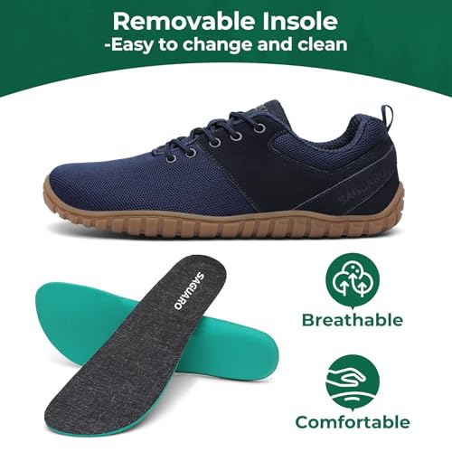 SAGUARO Wish Unisex Barefoot Shoes - Forest Outdoor Wide Toe Barefoot Shoes with Zero-Drop Sole Size 36-48