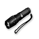 LEDNut 900 Lumens - Cree XML T6 LED Tactical Flashlight with Adjustable Focus and Rechargeable 26650 Battery for Camping Hiking, etc. Outdoor Activities