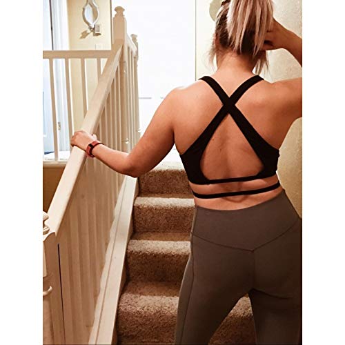 ASMAX HaoDuoYi Womens Jersey Training Sports Crop Top Backless Tank T Shirt Black