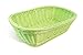 Colorbasket 31404-202 Waterproof Rectangular Utility Basket, Dishwasher Safe, Shelf Storage, Hand Woven, Set of 3, Lime Green