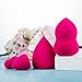 4-pack Makeup Sponge Makeup Blender Foundation Sponge Concealer Sponge Applicator Sponges for BB Cream and Liquid Foundation (Red)