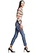 Beluring Womens Lightweight Rainbow Colored Stripe Vintage Long Sleeve Crop Top,Multicoloured,Large