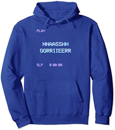 Unisex Nash Grier VCR Glitch Hoodie Medium Royal Blue