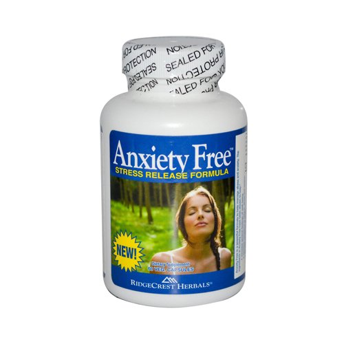 Ridgecrest Herbals Anxiety Free Stress Release Formula 60 Vegetarian Capsules