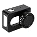 Aluminum Protective Shell Frame Case W/Mount lens cover Case + UV Filter for XIAOMI Yi Camera Black OS449