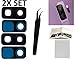 2X Back Rear Camera Glass Lens Cover Replacement + Tool + Guide with Tips + Adhesives Preinstalled + Tempered Glass + Clean Cloth for Samsung Galaxy S9+ Plus 6.2