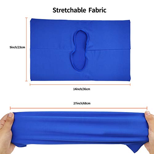 Rose Red Stretchable Jumbo Book Covers, Washable Durable Reusable Book Protector fits Hardcover Textbooks up to 9.5" X 14" Office Supply with Free Sticker Labels (1)