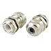 uxcell Stainless Steel PG9 4-8mm Waterproof Connector Cable Gland 2 Pcs