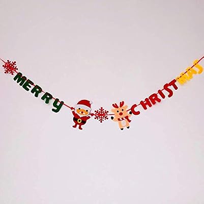 Christmas Bunting Banners Merry Christmas Party Decorations Kids