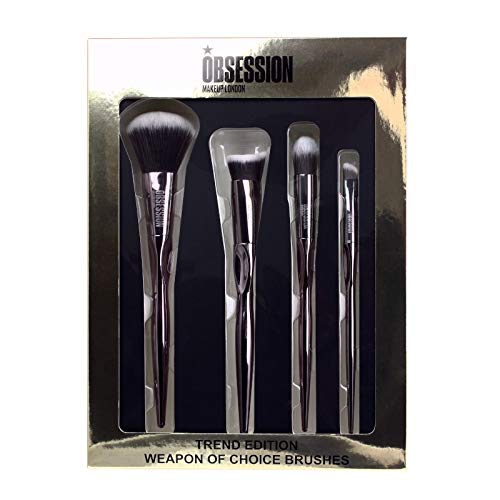 Revolution London Trend Edition Brush Set, Powder, Contour, Concealer and Eyeshadow Brush