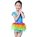 Anleolife Girl Baby Rainbow Tutu Skirts Dance Dress Tutus(8.5''/20cm 1pcs)