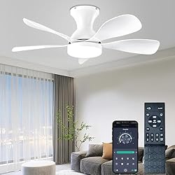 FUMLTP 33In Low Profile Ceiling Fans with Lights