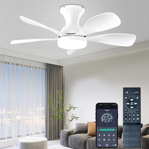 FUMLTP 33In Low Profile Ceiling Fans with Lights