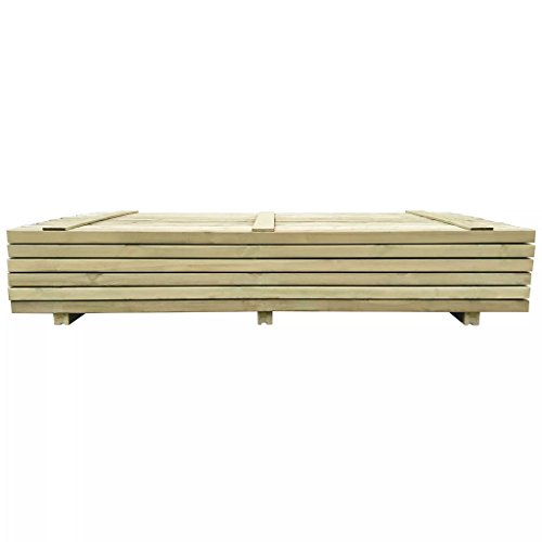 vidaXL 96x Kiefernholz Imprägniert Zaunpfahl Zaunpfähle Holzpfosten Holzzäune Zaunpfosten Vierkantpfosten Gartenzaun… – Bild 3