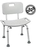 2016 Tool-free Spa Bath Tub Bathtub Shower Chair Seat Bench with Back