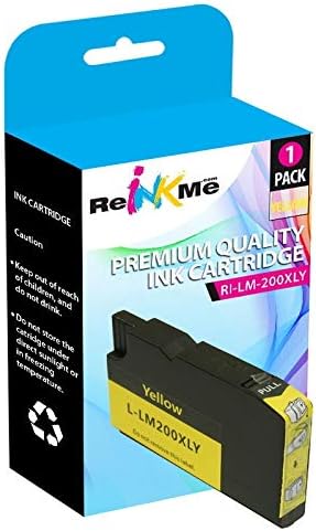 ReInkMe Compatible 14L0177 200XL Yellow Ink Cartridge for Lexmark 5500 4000