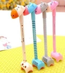 Zebra Shape Novelty Pen (4pcs/Colours)