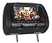 Pair Rockville RHP7-BK 7” Black TFT-LCD Car Headrest TV Monitors w/Speakers+IR