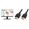 BenQ-22-Inch-1080p-Eye-Care-LED-Monitor-Anti-Glare-Dual-HDMI-BI-Sensor-for-Home-Office-Black-Amazon-Basics-High-Speed-4K-Ultra-HD-HDMI-20-Cable-09m-3-Feet-Supports-Ethernet-3D BenQ GW2280 1080p Eye Care LED Monitor
