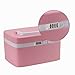 EVERTOP Pink Storage Box with Combination Lock and Separate Compartments,Plastic Storage Box for Medicine(Pink)