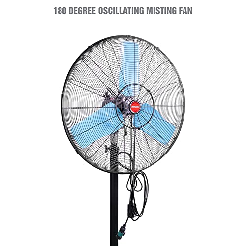 OEMTOOLS 23979 30" Oscillating Pedestal Misting Fan, Outdoor Fan with