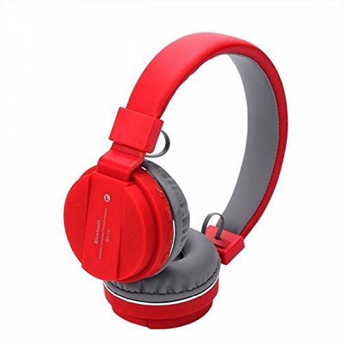 CK SH-12 Bluetooth Wireless Neckband Earphones with Bass Booster Button for Deep Bass and Stunning Audio Clarity, Ultra-Long Playback up to 5 Hours, IPX5 Sweat Proof [with Mic] (Red)