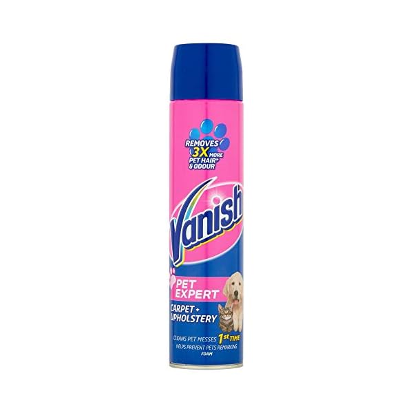 Vanish-Carpet-Cleaner-Upholstery-Pet-Expert-Foam-Shampoo-Large-Area-Cleaning-600-ml Vanish Carpet Cleaner + Upholstery, Pet Expert Foam Shampoo, Large Area Cleaning, 600 ml