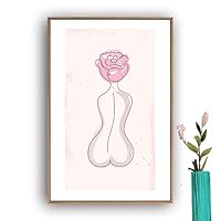 Framed Canvas Wall Art Picasso Poster Print of Woman Canvas Prints Home Artwork Decoration for Living Room,Bedroom - 16x24 inches