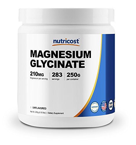 Nutricost magnesium glycinate powder (250 grams) (unfla…