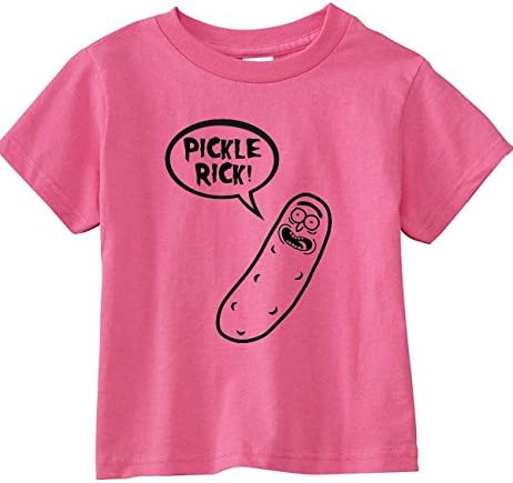 Rick and Morty Toddler Pickle Rick T-Shirt (5/6T, Pink)