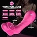 Wearable Clitoral G Spot Butterfly Vibrator, Vibrating Realistic Dildo, Clitoris Stimulator with 7 Powerful Vibrations, Rechargeable Waterproof Sex Toy for Women