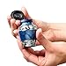 Trupoint Memorials Small Urns for Human Ashes Keepsake, Decorative Mini Cremation Urn for Adult Men & Women, Set of 4, Dark Blue with Silver Lining
