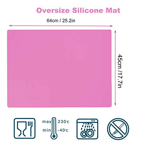 Extra Large Silicone Mat for Crafts, 25.2 x 17.7 inches Epoxy Resin