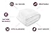 Danjor Linens All Season White Down Alternative Comforter- Box Stitched- Plush Microfiber Fill, Machine Washable, Duvet Insert Full Size