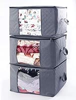 ABO Gear Storage Bins Storage Bags Closet Organizers Sweater Storage Clothes Storage Containers, 3pc Pack