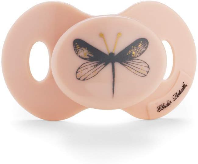 Elodie Details Soother for Baby Suitable from 3 Months Old - Dragon Fly, Pink
