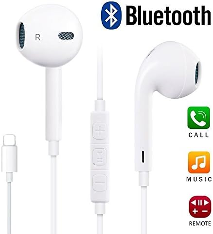 Lightning Earbuds/Headphones/Earphones,XiQin Stereo Sound in Earphones and Built-In Mic and Volume Control,suitible for Apple iPhone X,7,7 Plus,iPhone 8,8 Plus Earbuds