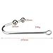 AKStore Steel Stainless Anal Hook Fetish Bondage Hook Sex Toys Steel Anal Plug Rope Hook Bondage with Solid Anal Ball Sex Games Unisex Fetish Toy for Lovers(2 Balls)