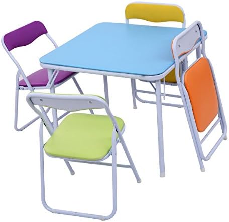 Set of 5 Multicolor Kids Table and Chairs - By Choice Products