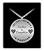 Father Daughter Necklace - Stainless Steel Laser Engraved Pendant - Personal Gift from Dad