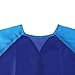 NUOLUX Painting Apron Kids Waterproof Long-sleeved Art Smock Toddler (Blue)