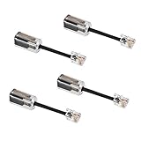 Telephone Cord Detangler, Uvital Anti-Tangle Telephone Handset Cable 360 Degree Rotating Landline Swivel Cord Untangler Black (4 Pack)