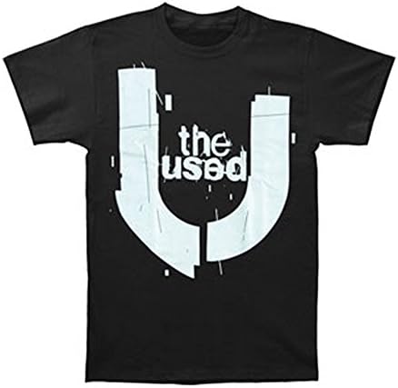 Used Men's The U Logo Slim Fit T-shirt Medium Black