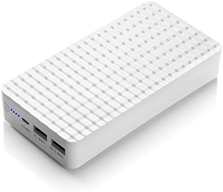 Poweradd Pilot Plus 20000mAh Power Bank External Battery Li-Polymer Battery Pack for iPhone, iPad, Samsung Galaxy Note, HTC, Other Smartphones and Tablets - White
