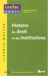 Histoire du droit et des institutions