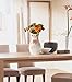 Large White Ceramic Flower Vases,10.6’’ Oval Tall Decorative Vases with Handmade Porcelain Pink Flowers for Living Room, Kitchen, Table, Home, Office, Wedding, Centerpiece or as a Gift