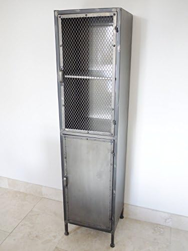 Industrial Furniture Locker Storage Rack Cabinet Chest Shelving Unit 164cm Retro